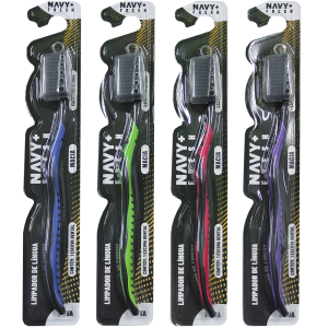 ESCOVA DENTAL ADULTO MACIA C/ 12UN  BLACK 4045