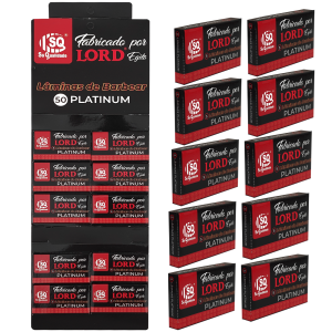 LAMINA DE BARBEAR - LORD/SQ - CARTELA C/ 50 LAMINAS