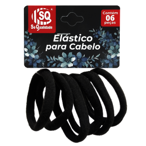 ELASTICO PARA CABELO - LACINHOS PRETOS 72 PCS