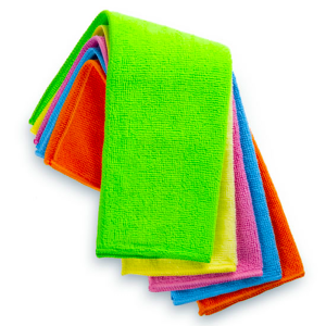 PANO DE MICROFIBRA C/ 5 UN - 30CM X 30CM