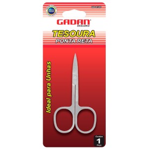 TESOURA DE INOX PARA CORTE DE UNHAS - GADAN