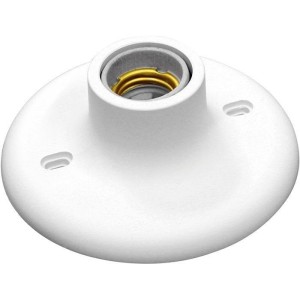 PLAFON BRANCO PARA LÂMPADA DE ATÉ 100W - 250V